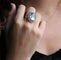 Bague Bague COCKTAIL aigue-marine 58 Facettes 423