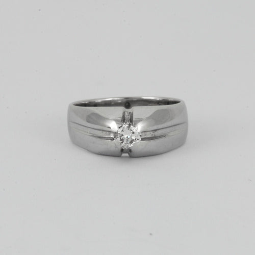 Bague Bague or blanc Diamant 0.33ct 58 Facettes