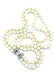 Bucherer necklace. Important double row pearl and diamond necklace 58 Facettes