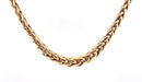 Necklace Palm tree mesh necklace in yellow gold fall 58 Facettes