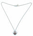 Bvlgari necklace. Doppio Cuore pendant in white gold and diamonds 58 Facettes