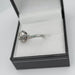 Ring 50 Solitaire ring in White Gold & Diamond 58 Facettes