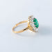 Ring 56 Emerald and diamond Marguerite ring 58 Facettes
