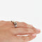 Bague 52 Bague Or blanc Platine Diamants Perle 58 Facettes REF 10202/12