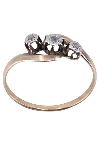 Bague 57 BAGUE NAPOLÉON III DIAMANTS 58 Facettes 064701