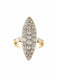Ring 54 Marquise Ring Diamonds yellow gold 58 Facettes