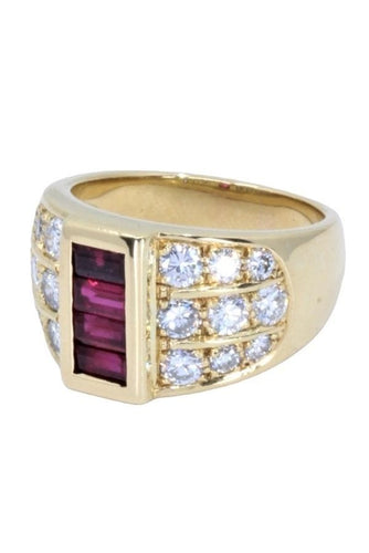 Bague Bague moderne, rubis et diamants 58 Facettes 061571