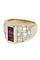 Bague Bague moderne, rubis et diamants 58 Facettes 061571
