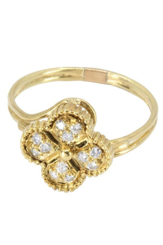 Bague 55 BAGUE FLEUR DIAMANTS 58 Facettes 056231
