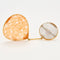 Boucles d'oreilles Boucles d'oreilles Agates sculptées blanches et orange 58 Facettes