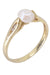 Ring 57 PEARL AND DIAMOND RING 58 Facettes 074711