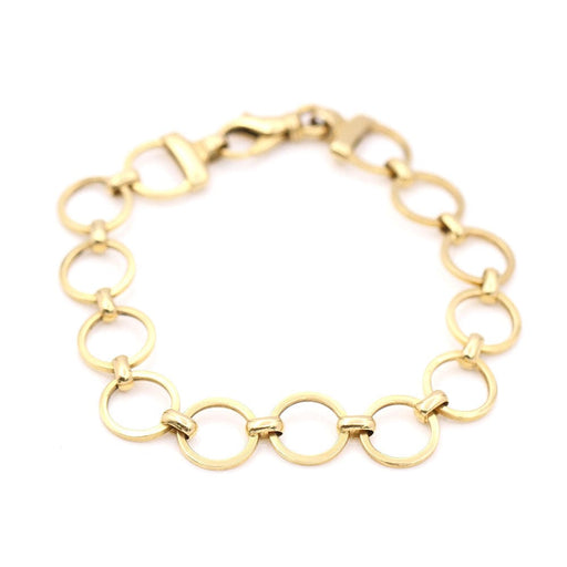 Bracelet Bracelet maillons circulaires en or jaune d'occasion 58 Facettes E358958G
