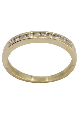 Bague DEMI-ALLIANCE DIAMANTS 58 Facettes 060261