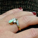 Bague 58 Bague ancienne diamants opale 58 Facettes 2261