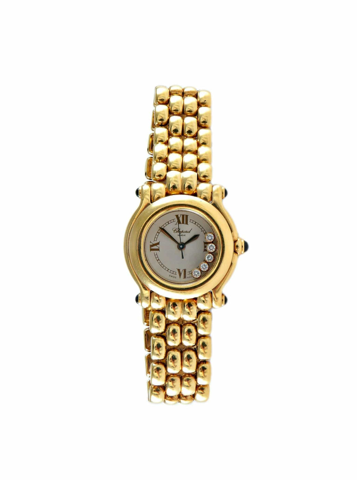 CHOPARD GOLD WATCH HAPPY DIAMONDS