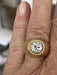 Ring 50.5 Yellow Gold Ring Diamond 1,10 ct 58 Facettes 4468 LOT