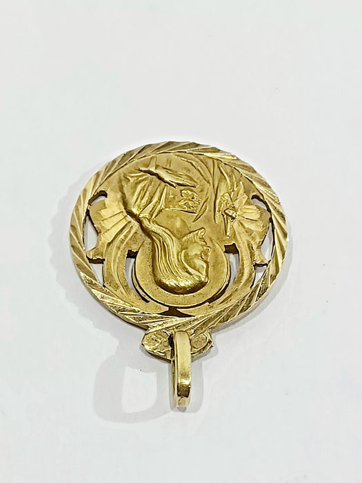 Pendentif Médaille Scapulaire En Or 58 Facettes 3101/1
