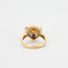Ring 54 YELLOW GOLD DIAMOND PAVING CITRINE RING 58 Facettes