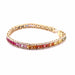 Bracelet Bracelet rainbow or jaune saphirs et diamants 58 Facettes