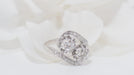 Bague Toi & Moi ring in platinum and diamonds 58 Facettes 31762