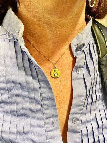 Pendentif MÉDAILLE RELIGIEUSE SIGNÉE AUGIS-MAZZONI 58 Facettes 045141