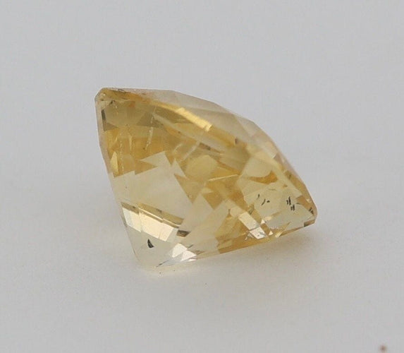 Gemstone Saphir jaune non chauffé non traité 1.12cts certificat CGL 58 Facettes 156