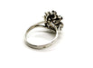 Ring 49 Flower Ring White Gold Diamond 58 Facettes 1291807CN