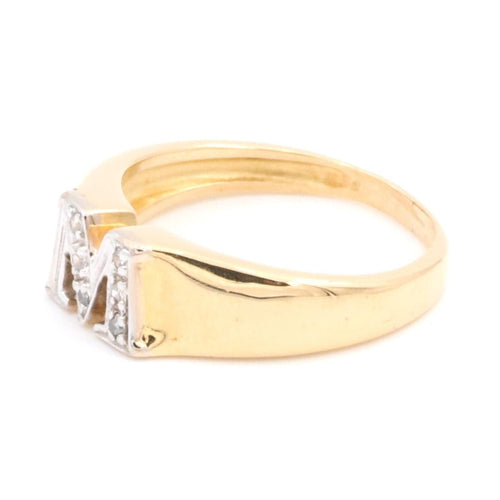 Bague 49.5 Bague Lettre Or jaune Diamant 58 Facettes 1589369CN