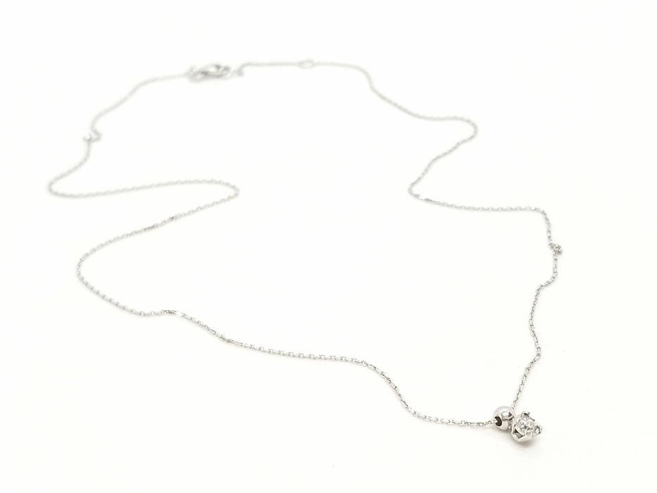 Collier Collier Chaîne + pendentif Or blanc Diamant 58 Facettes 579135RV