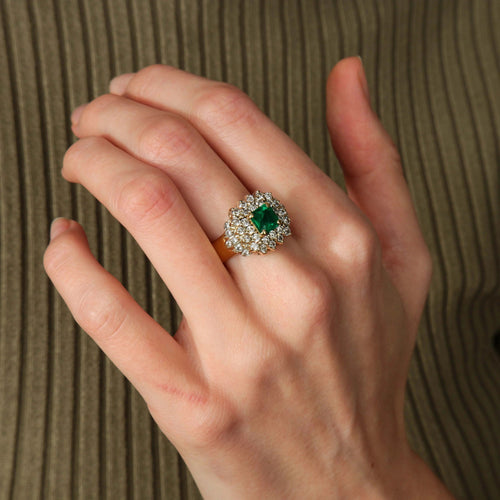 Bague BAGUE OR & EMERAUDE 58 Facettes BO/220119