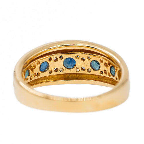 Bague 54 Bague Bandeau Or jaune Saphir 58 Facettes 2622333CN