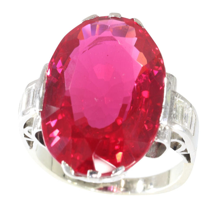 Bague 53 Bague verneuil rubis et diamants 58 Facettes 14028-0010