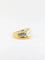 Bague Bague vintage en or jaune, perle et saphirs 58 Facettes 705