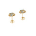 Boucles d'oreilles Boucles d'oreilles topazes diamants 58 Facettes 23608