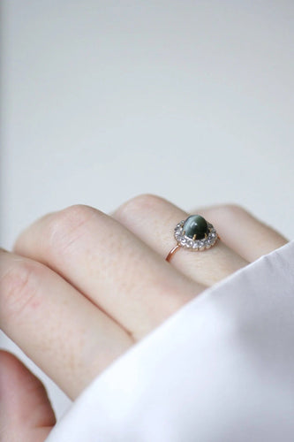 Bague Bague marguerite oeil de chat diamants 58 Facettes