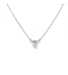 Necklace 41.5 cm / White/Grey / 750 Gold Diamond Heart pendant necklace 0.60 carat 58 Facettes 220385R