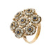 Ring 54 Sapphire and pearl flower ring 58 Facettes 28692