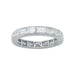 Ring 50 Platinum baguette diamond alliance. 58 Facettes 31486