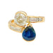 Ring 51 Vintage “Toi & Moi” ring, sapphire and diamonds. 58 Facettes 31416