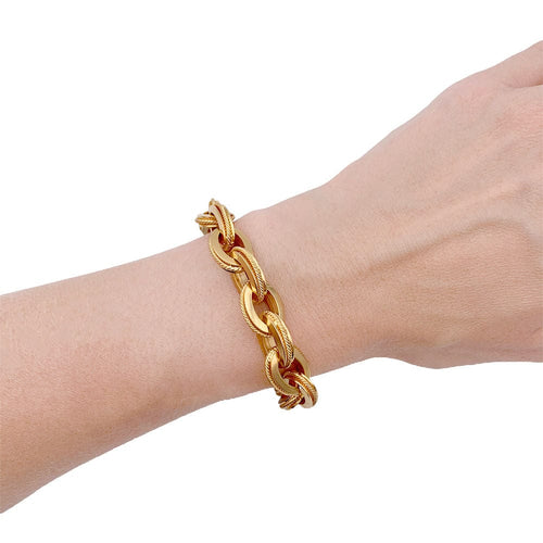 Bracelet Bracelet vintage en or jaune. 58 Facettes 32844