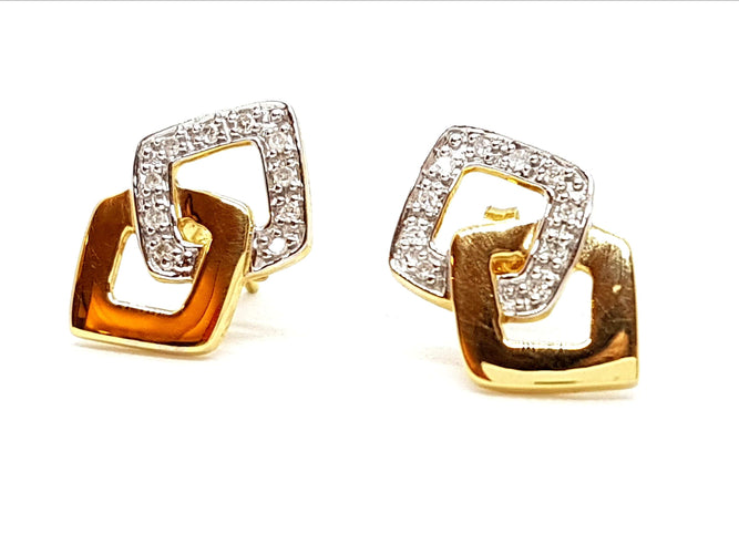 Boucles d'oreilles Boucles d'oreilles Or jaune Diamant 58 Facettes 06440CD