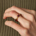 Ring VINTAGE CARTIER GOLD & RUBY RING 58 Facettes BO/220041 RIV