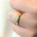 Yellow gold and diamond bangle ring 58 Facettes 27306