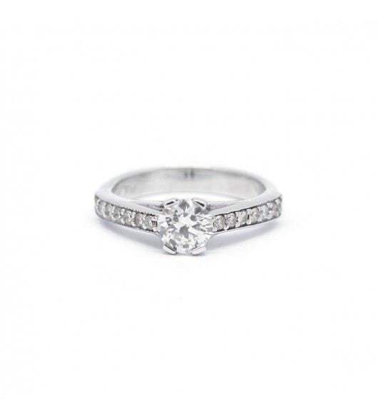 Bague 47 Solitaire - Diamant 0.52 carat 58 Facettes 220487R