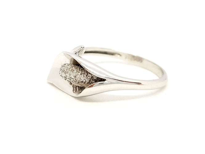 Bague 53 Bague Or blanc Diamant 58 Facettes 720132CN