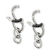 Earrings Black and white diamond dangling earrings 58 Facettes 25641