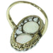 Bague 52 Bague diamant, opale cabochon 58 Facettes 14349-0129