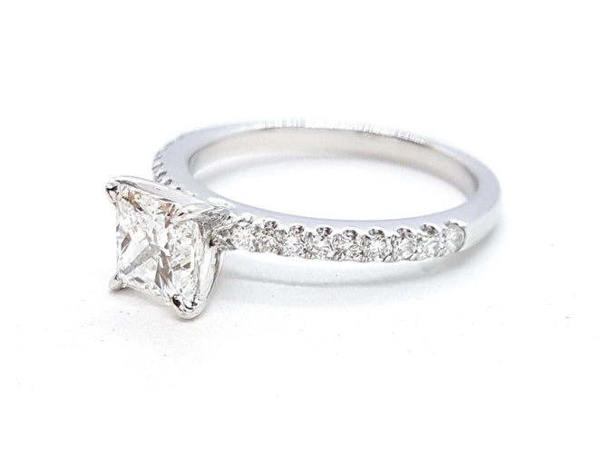 Bague 53 Bague Solitaire Or blanc Diamant 58 Facettes 578718RV