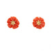 Coral and gold earrings 58 Facettes 23-173
