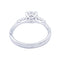 Bague 53 Bague solitaire, or blanc, diamant 58 Facettes 32530